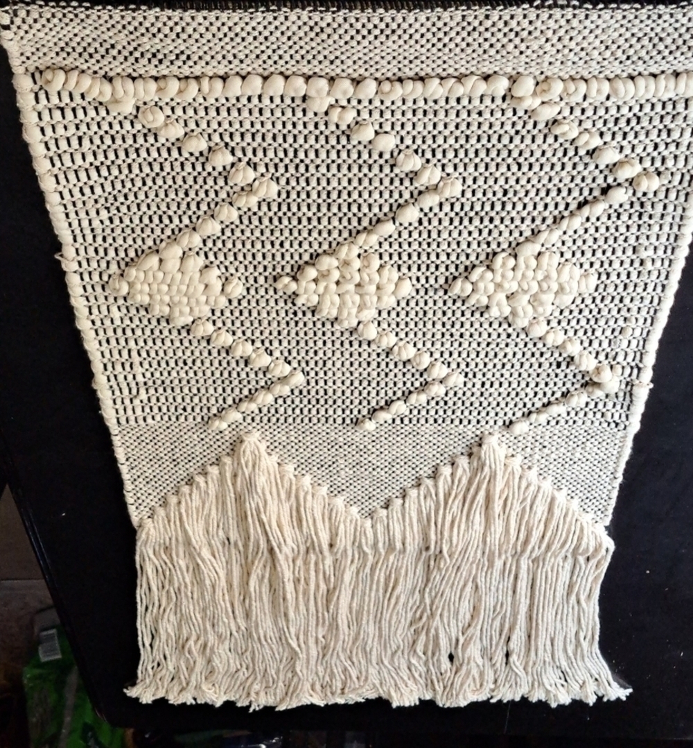 Bohemian Woven Wall Hanging With Fringe